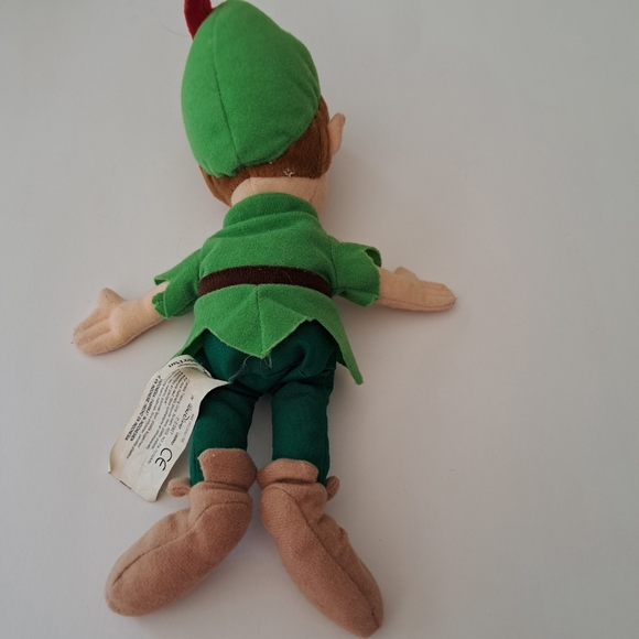 Disney Peter Pan Green and Brown Stuffed Animal 10 Inch - Picture 2 of 5